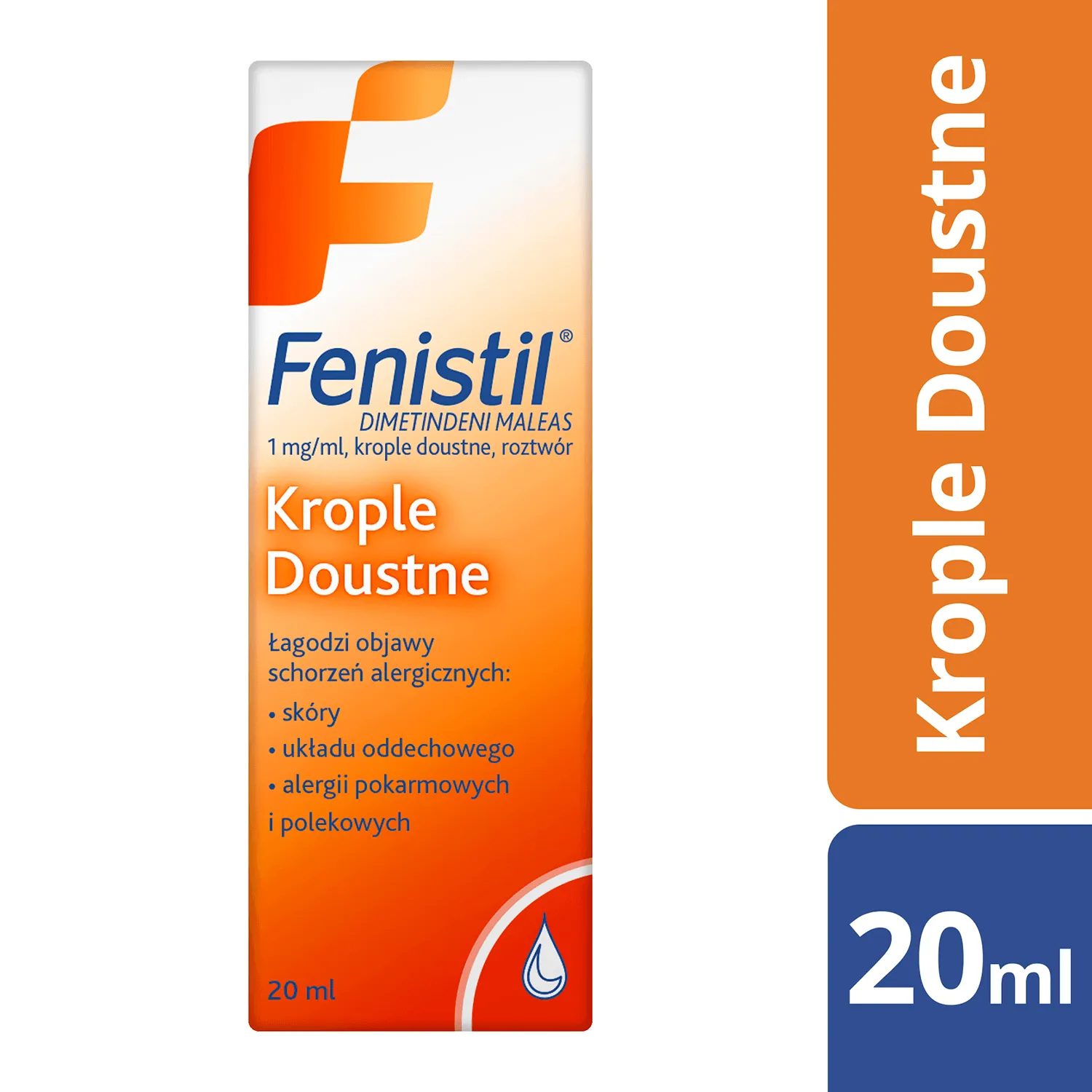 Fenistil, 1 mg/ml, krople doustne, 20 ml