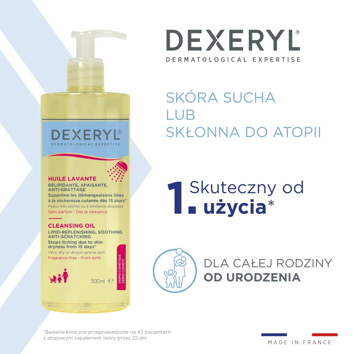 Dexeryl Olejek do mycia, 500 ml