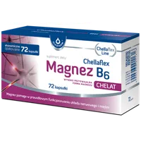 Chellaflex Magnez B6, suplement diety, 72 kapsułki