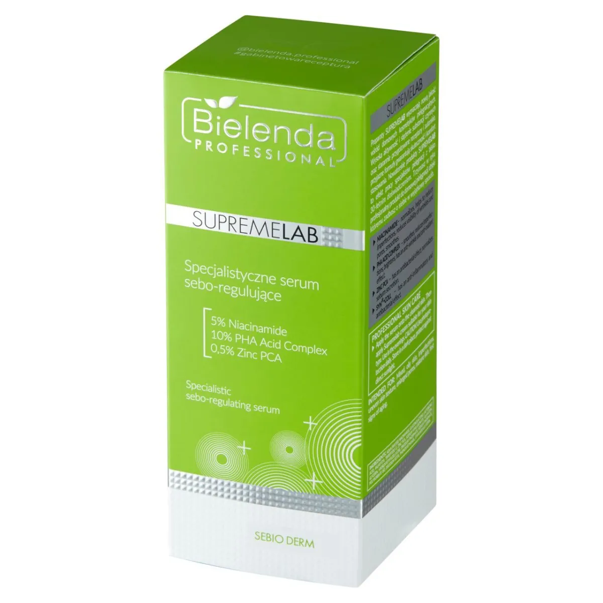 Bielenda Professional SupremeLab, specjalistyczne serum sebo-regulujące, 30 ml 