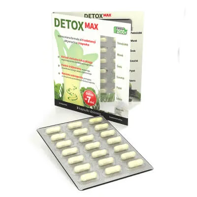 Detox Max, suplement diety, 21 kapsułek