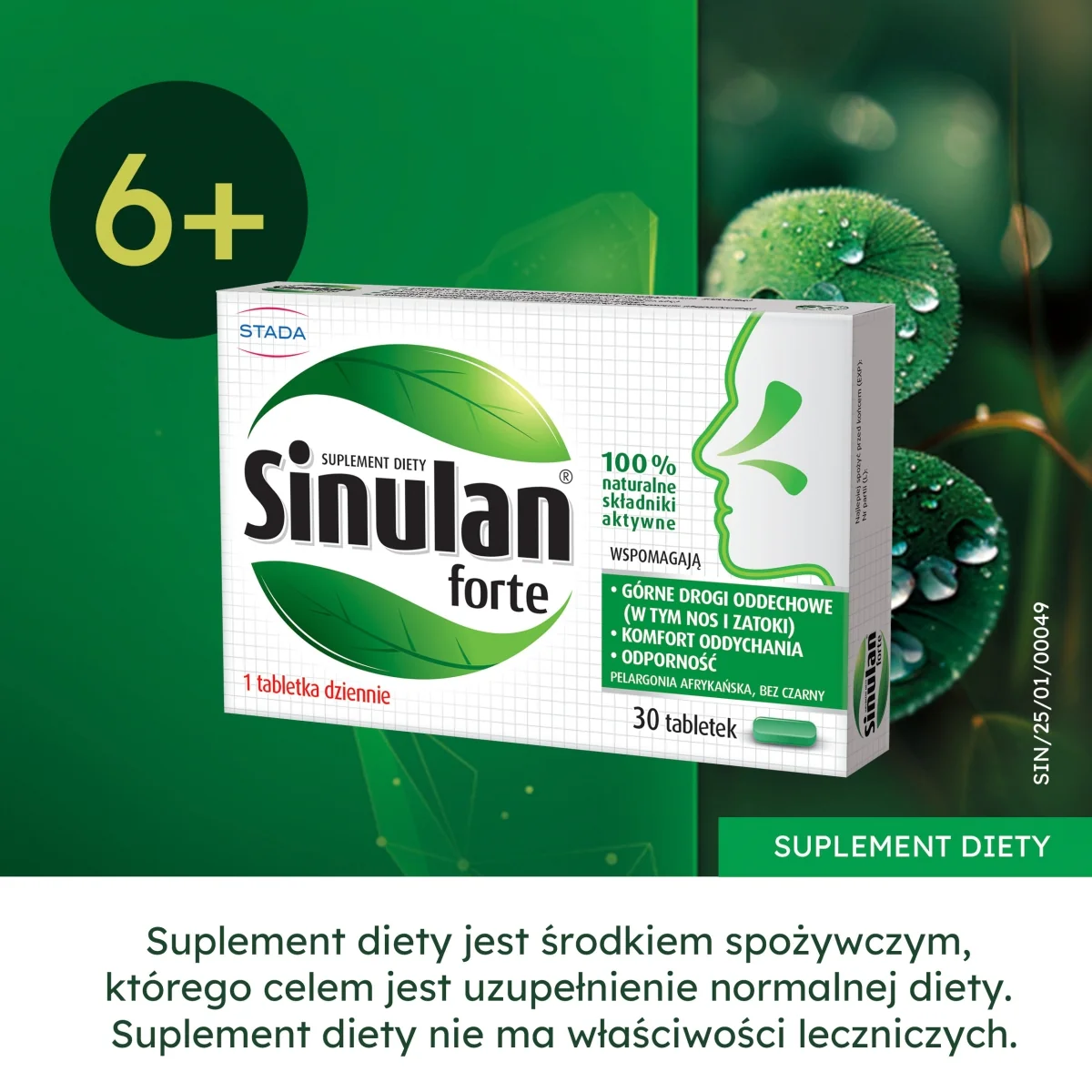 Sinulan Forte 30 tabletek