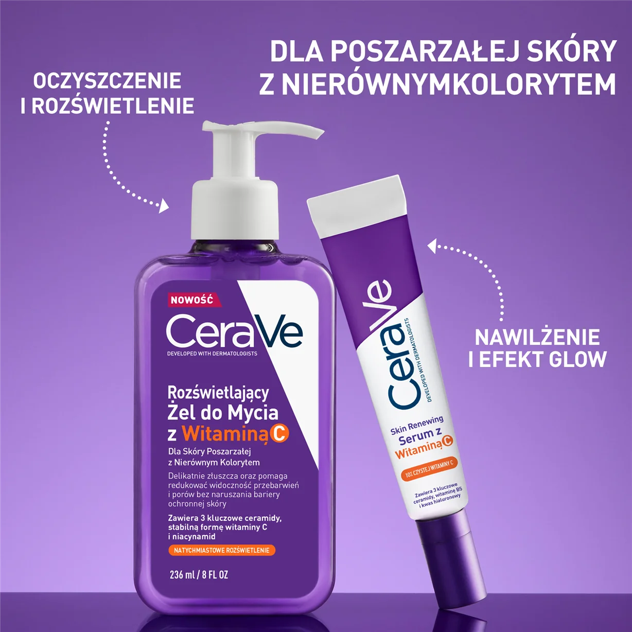 CeraVe rozświetlający żel do mycia z witaminą C, 236 ml