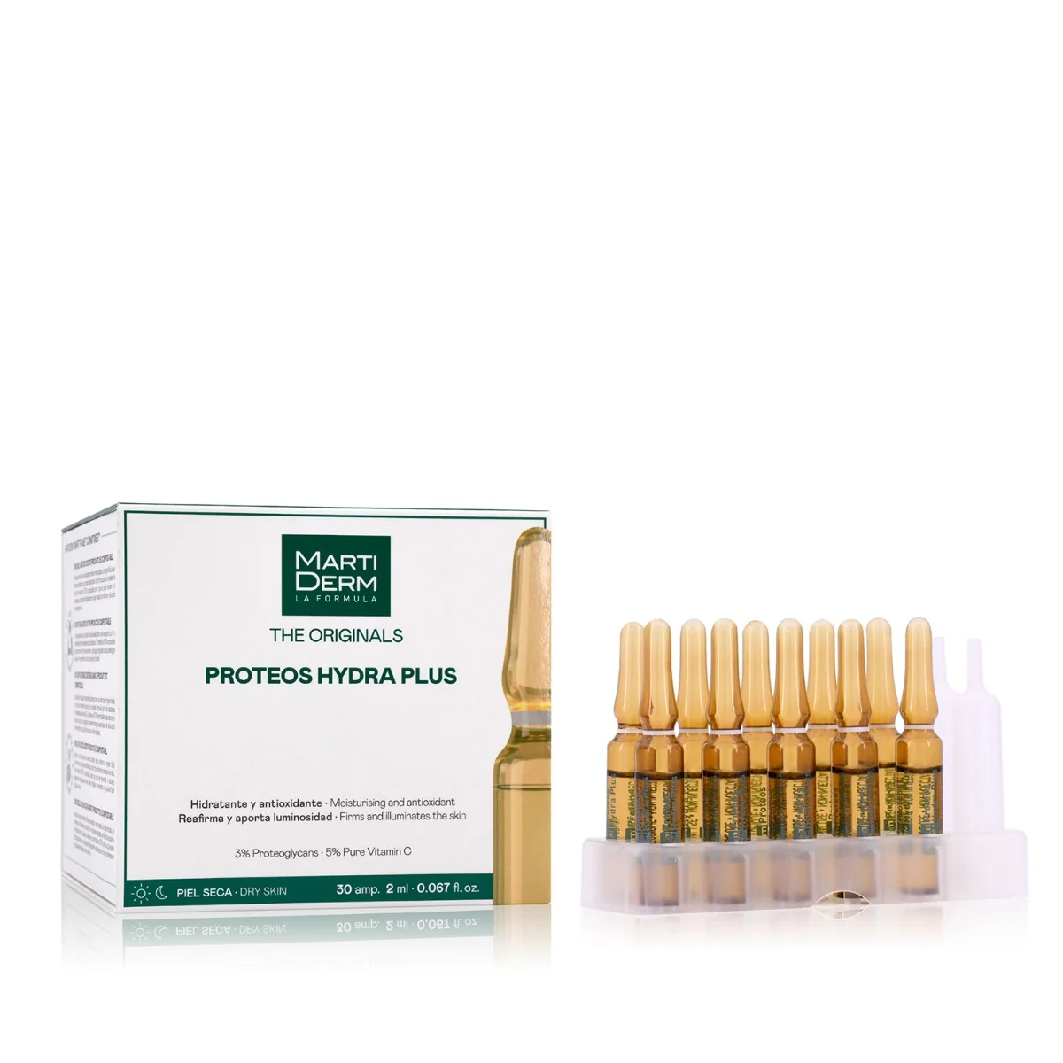 MartiDerm The Originals Proteos Hydra Plus serum nawilżające z antyoksydantami, 30 ampułek
