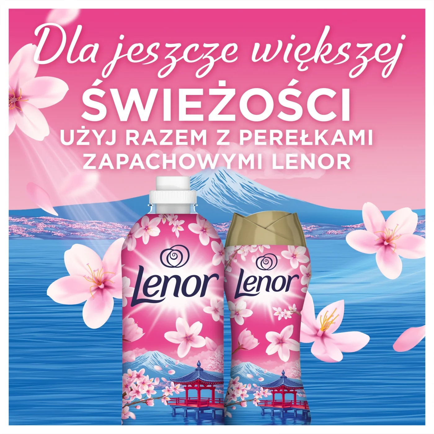 Lenor Japanese Blossom płyn do płukania tkanin, 59 prań, 1,239 l