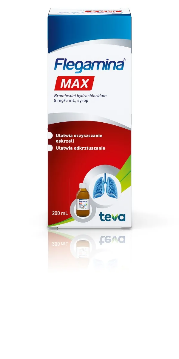 Flegamina Max 8 mg/5 ml, syrop, 200 ml