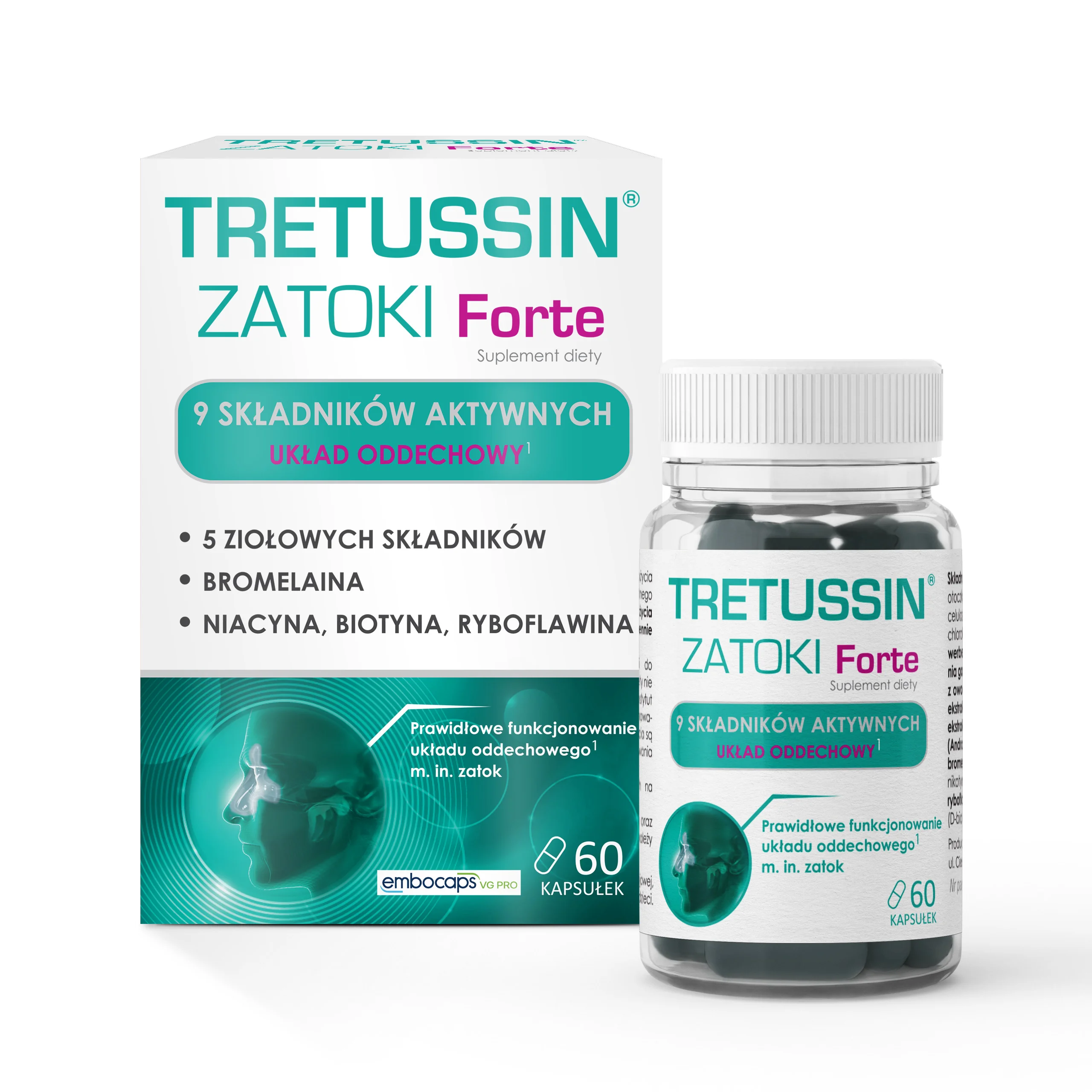 Domowa Apteczka Tretussin Zatoki Forte 60 kapsułek