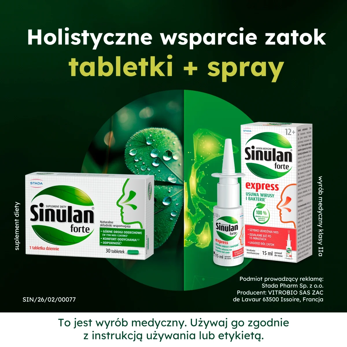 Sinulan Forte 30 tabletek