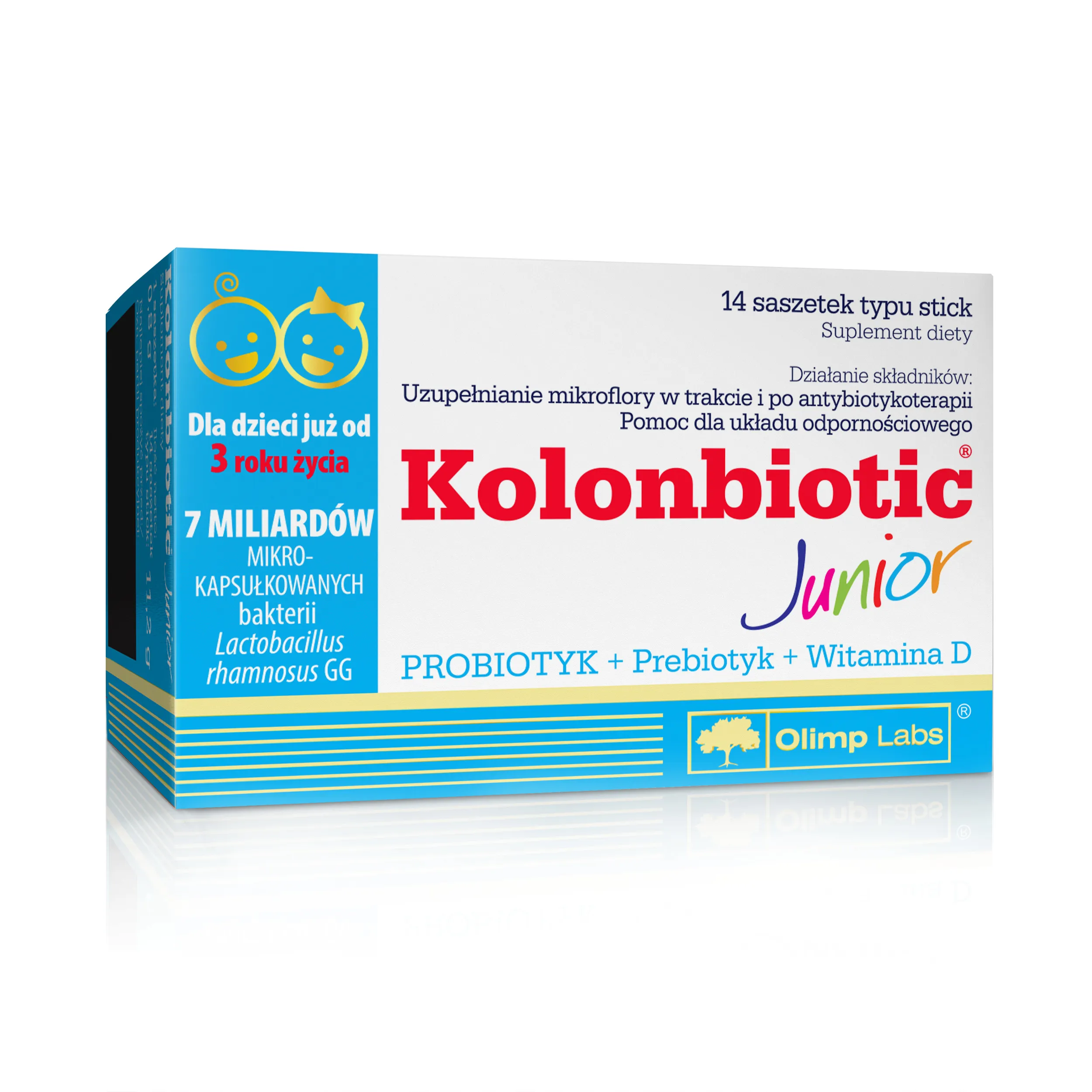 Kolonbiotic Junior, suplement diety, 14 saszetek