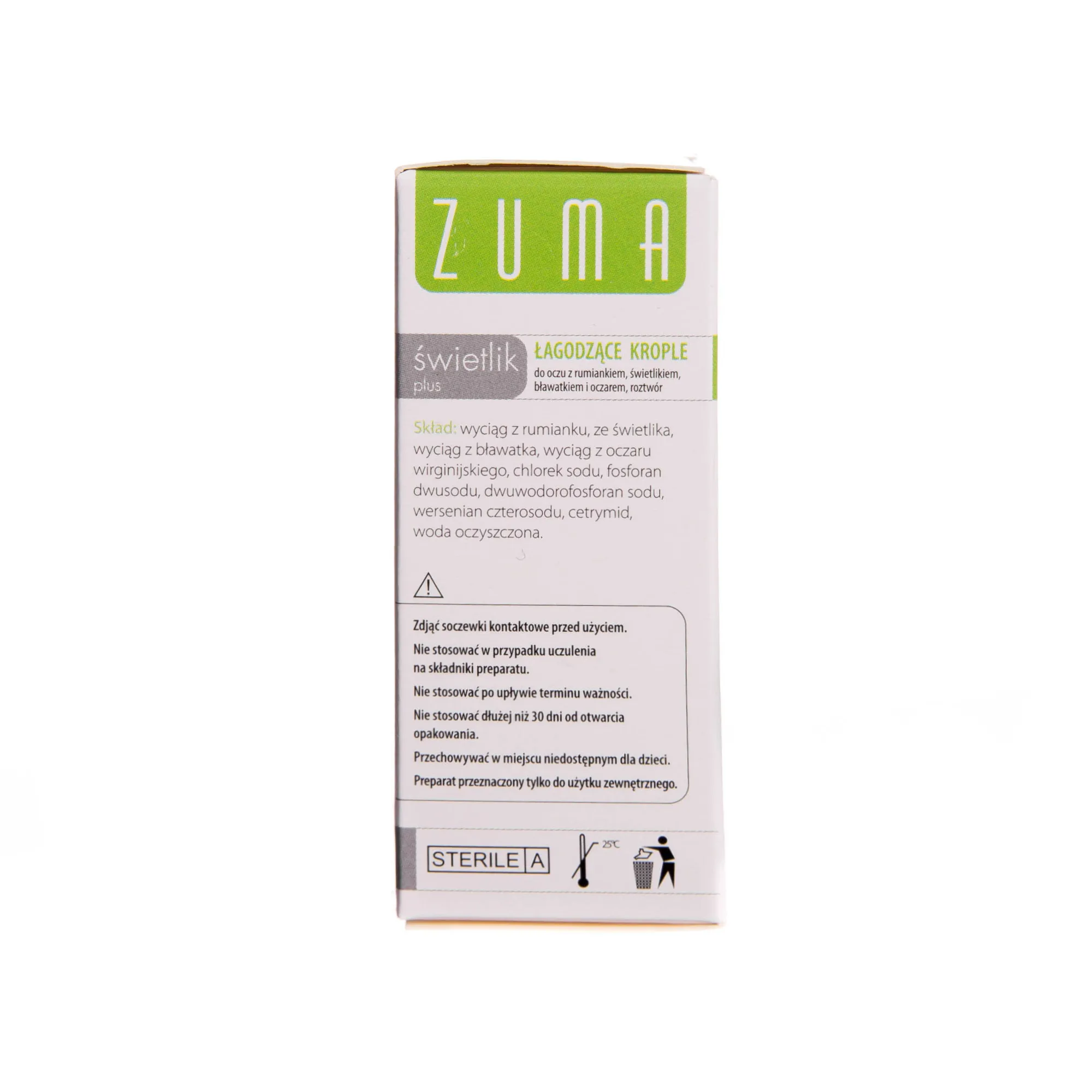 Zuma Świetlik Plus, łagodzące krople do oczu, 10 ml 