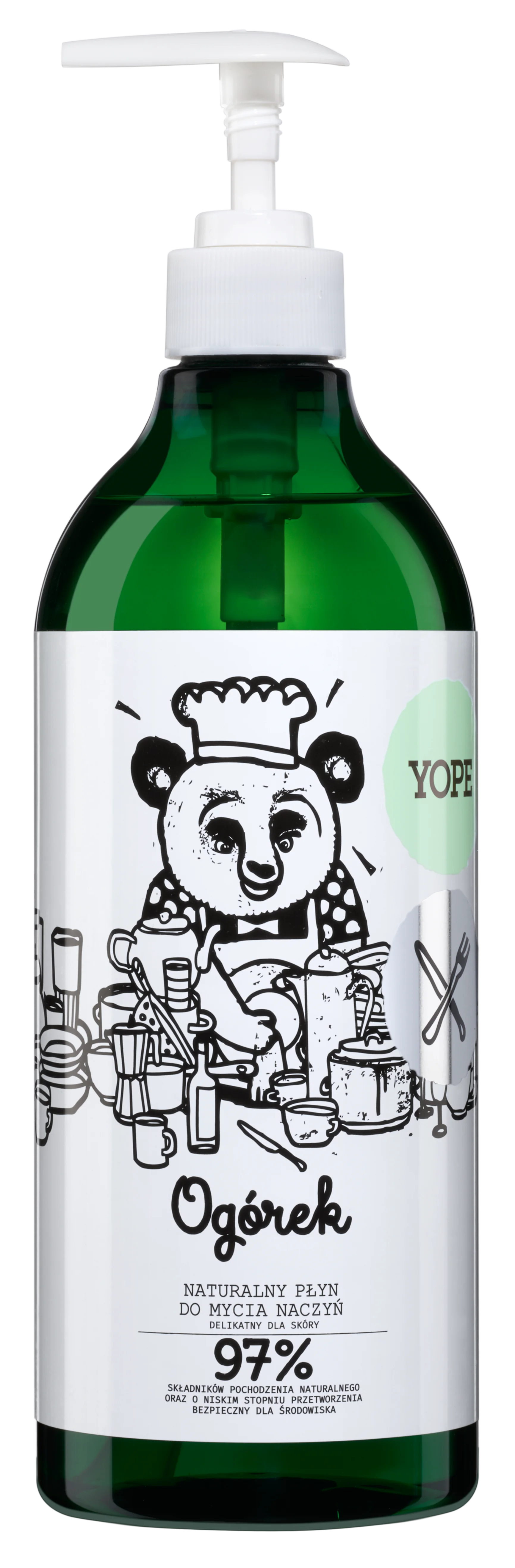 YOPE płyn do mycia naczyń ogórek, 750 ml