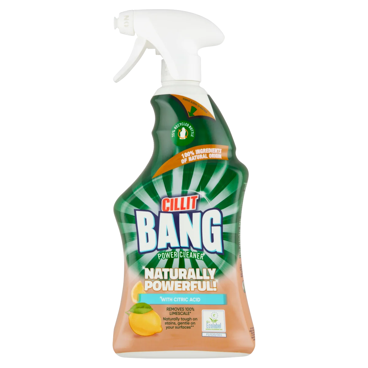Cillit Bang Naturally Powerful spray do czyszczenia cytryna, 750 ml
