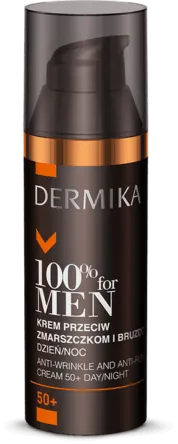 Dermika For Men 50+, krem przeciw zmarszczkom i bruzdom na dzień/noc, 50 ml