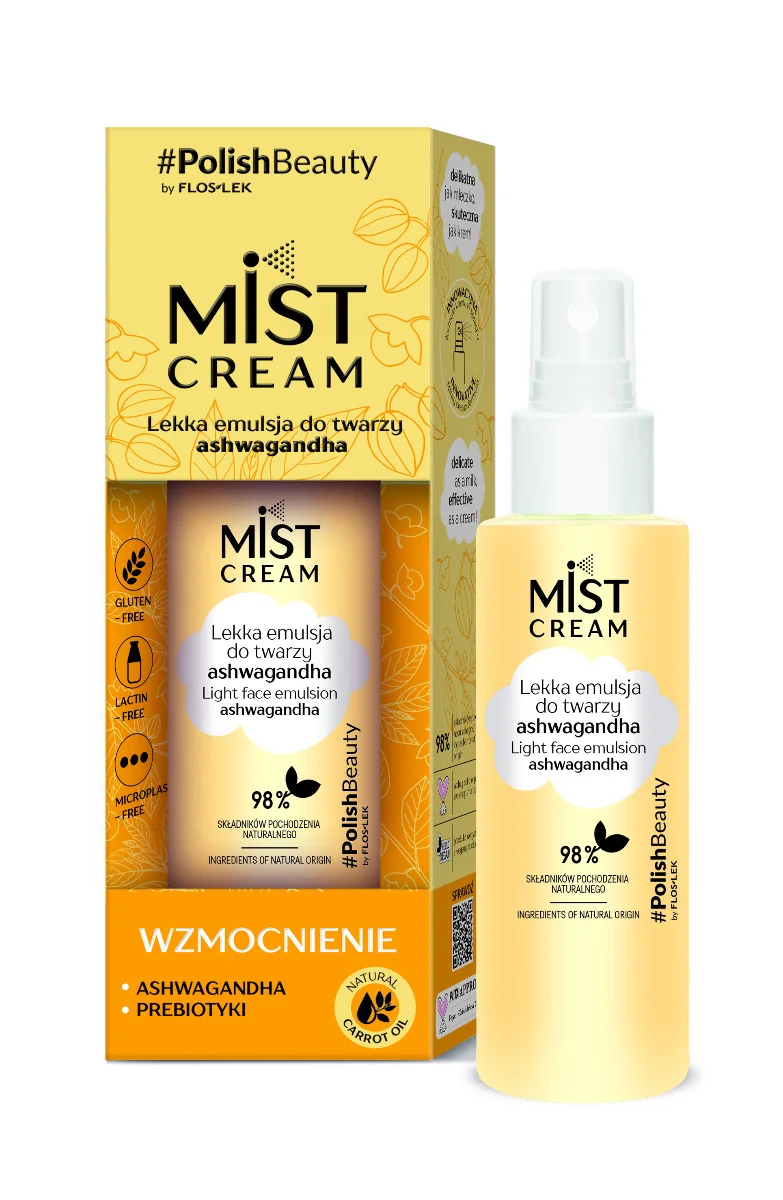 Floslek Mist Cream lekka emulsja do twarzy ashwagandha, 110 ml