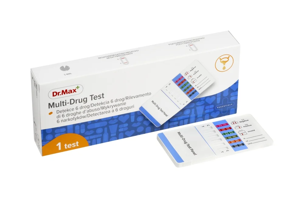 Multi-Drug Test Dr. Max wykrywanie 6 narkotyków, 1 test