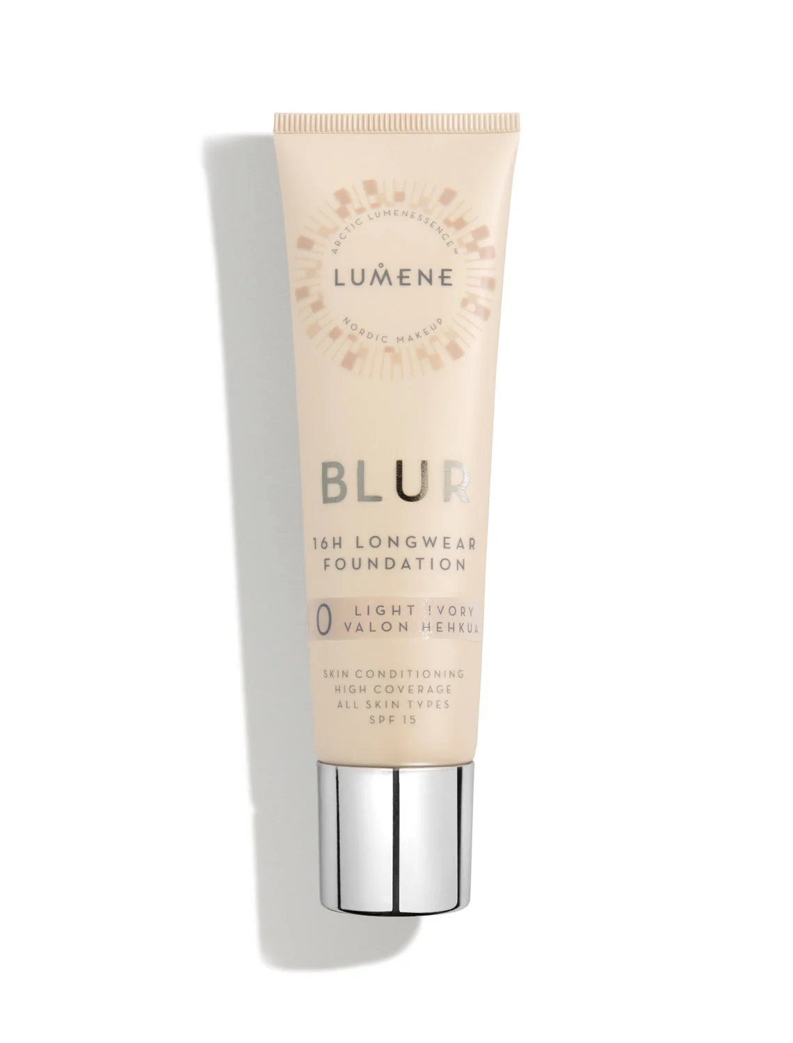 Lumene Blur długotrwały 16H podkład 0 Light Ivory SPF 15, 30 ml