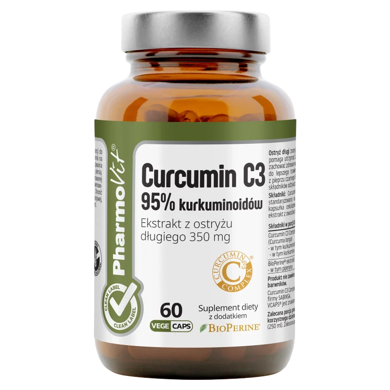 Pharmovit Curcumin C3 95% kurkuminoidów suplement diety, 60 kapsułek