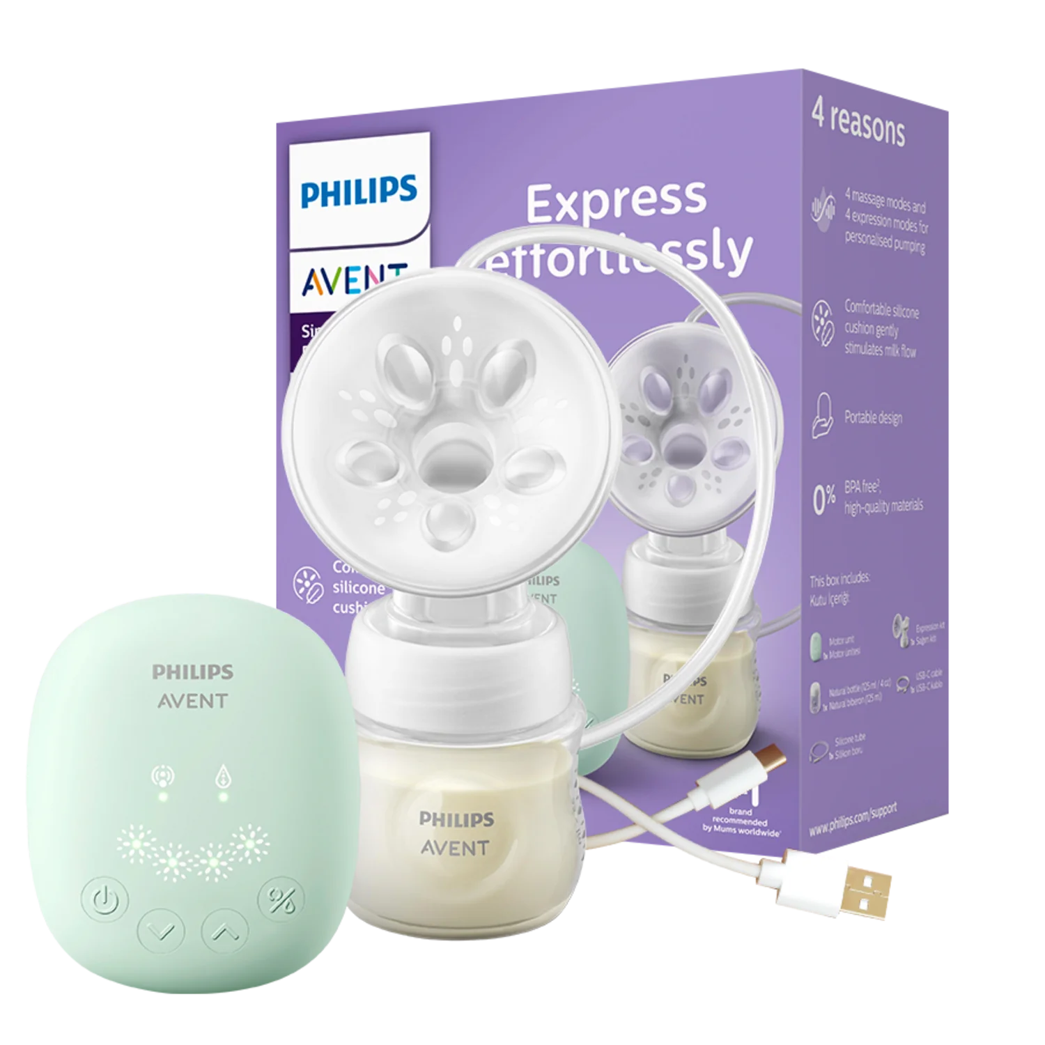 Philips Avent Laktator Mid end Daisy SCF323/11, 1 sztuka