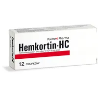 Hemkortin-HC, 12 czopków
