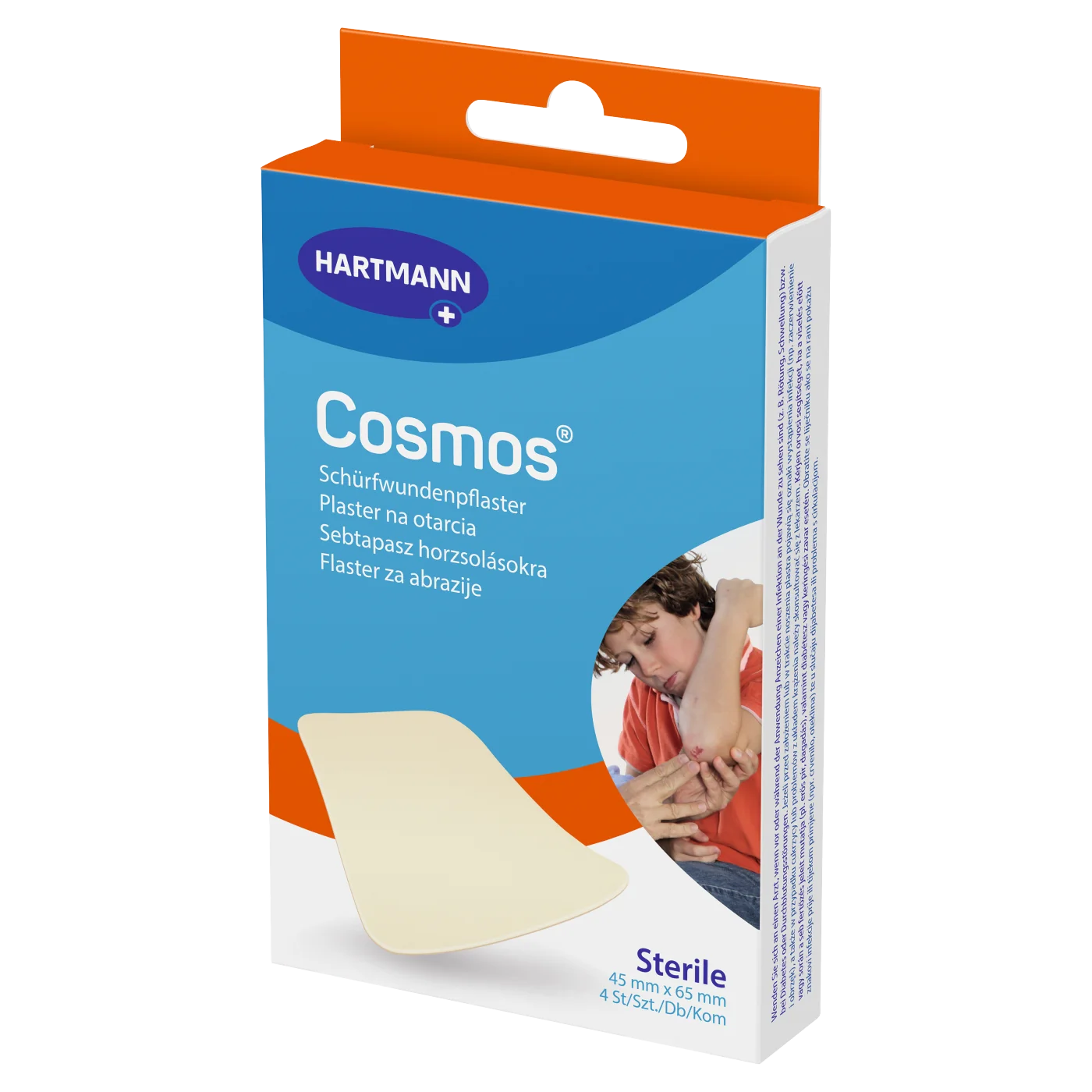 Cosmos plaster na otarcia, 45 x 65 mm, 4 szt.