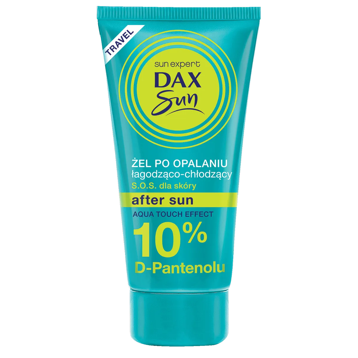 Dax Sun Travel Żel Chłodząco-łagodzący Po Opalaniu 10% D-pantenol, SOS Dla Skóry, 50 ml