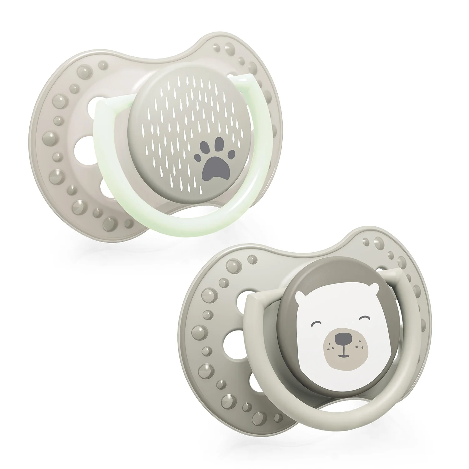 Lovi dynamiczny smoczek uspokajający Buddy Bear 6-18 m 22/865, 2 szt.
