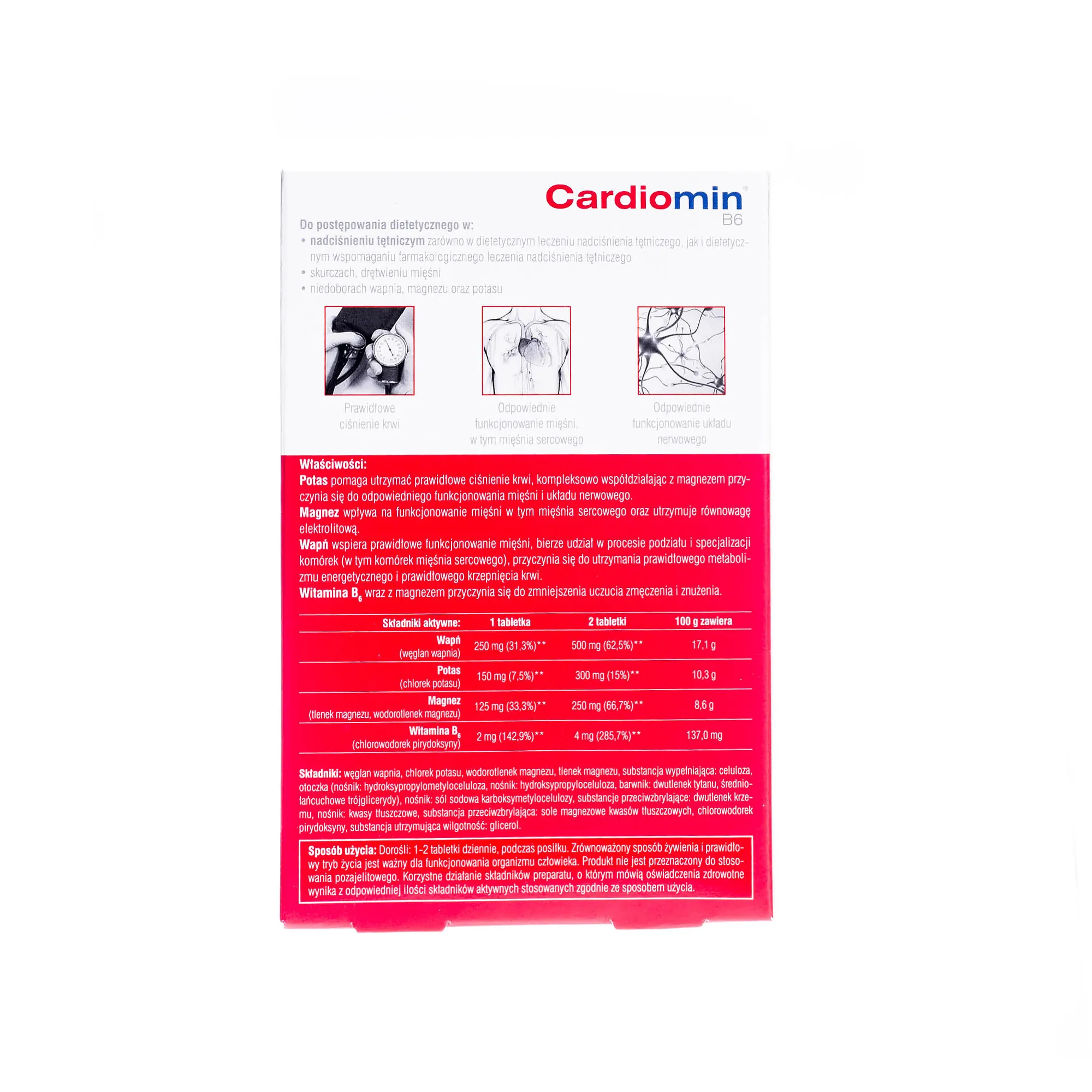 Cardiomin B6, suplement diety, 60 tabletek 