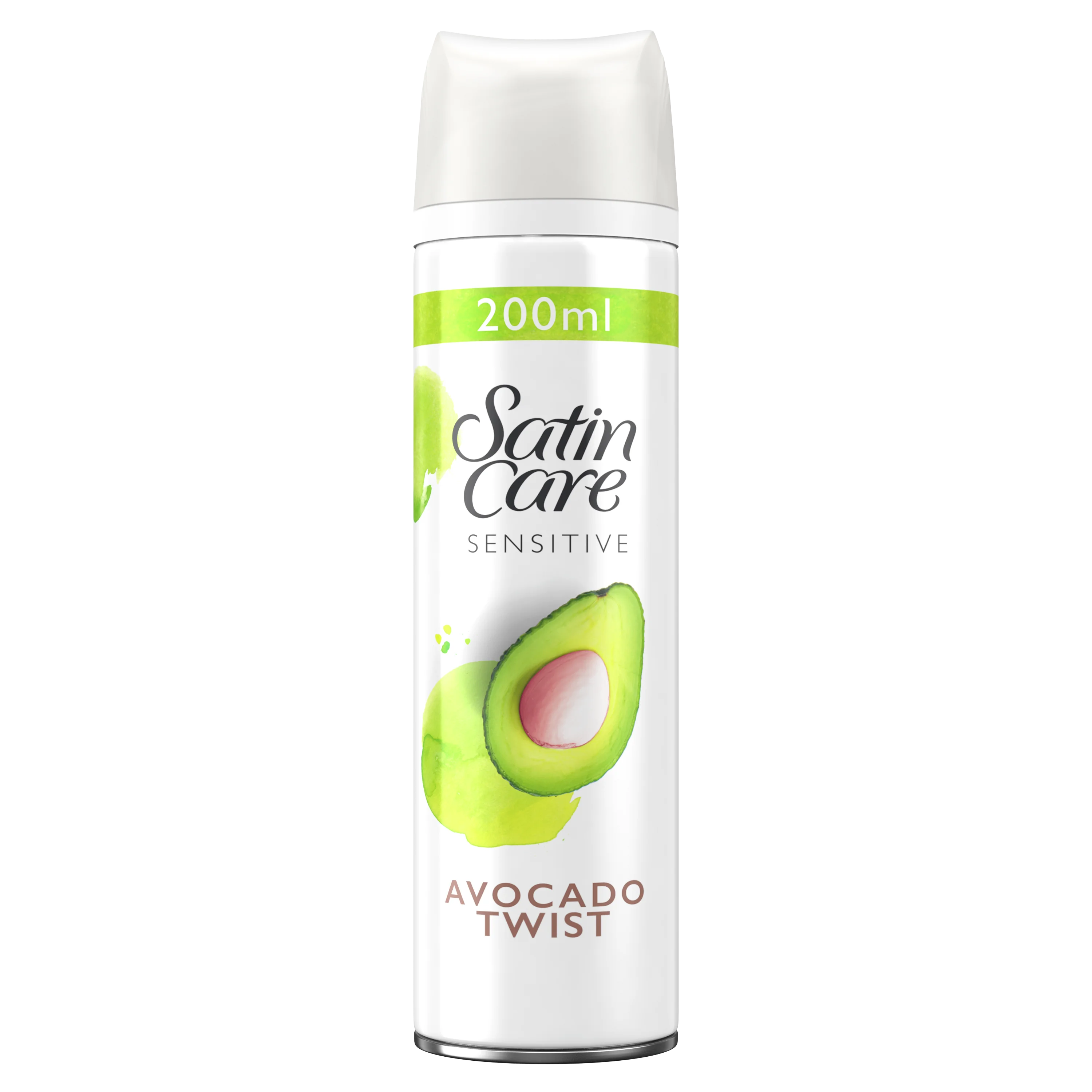 Gillette Satin Care Avocado Twist żel do golenia dla kobiet, 200 ml