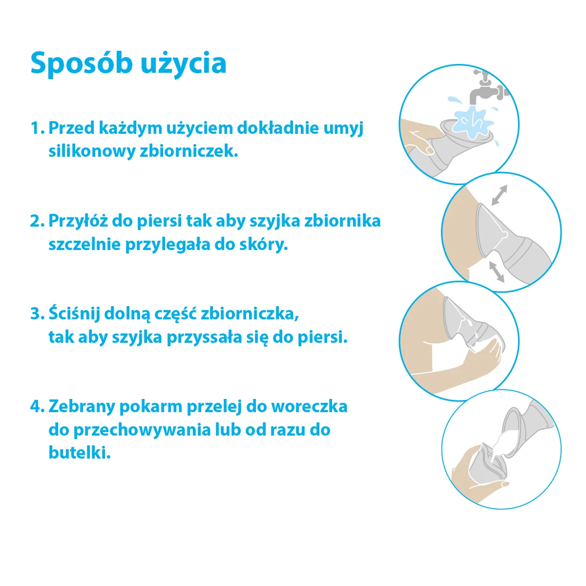 Babyono silikonowy laktator-kolektor, 1 szt.