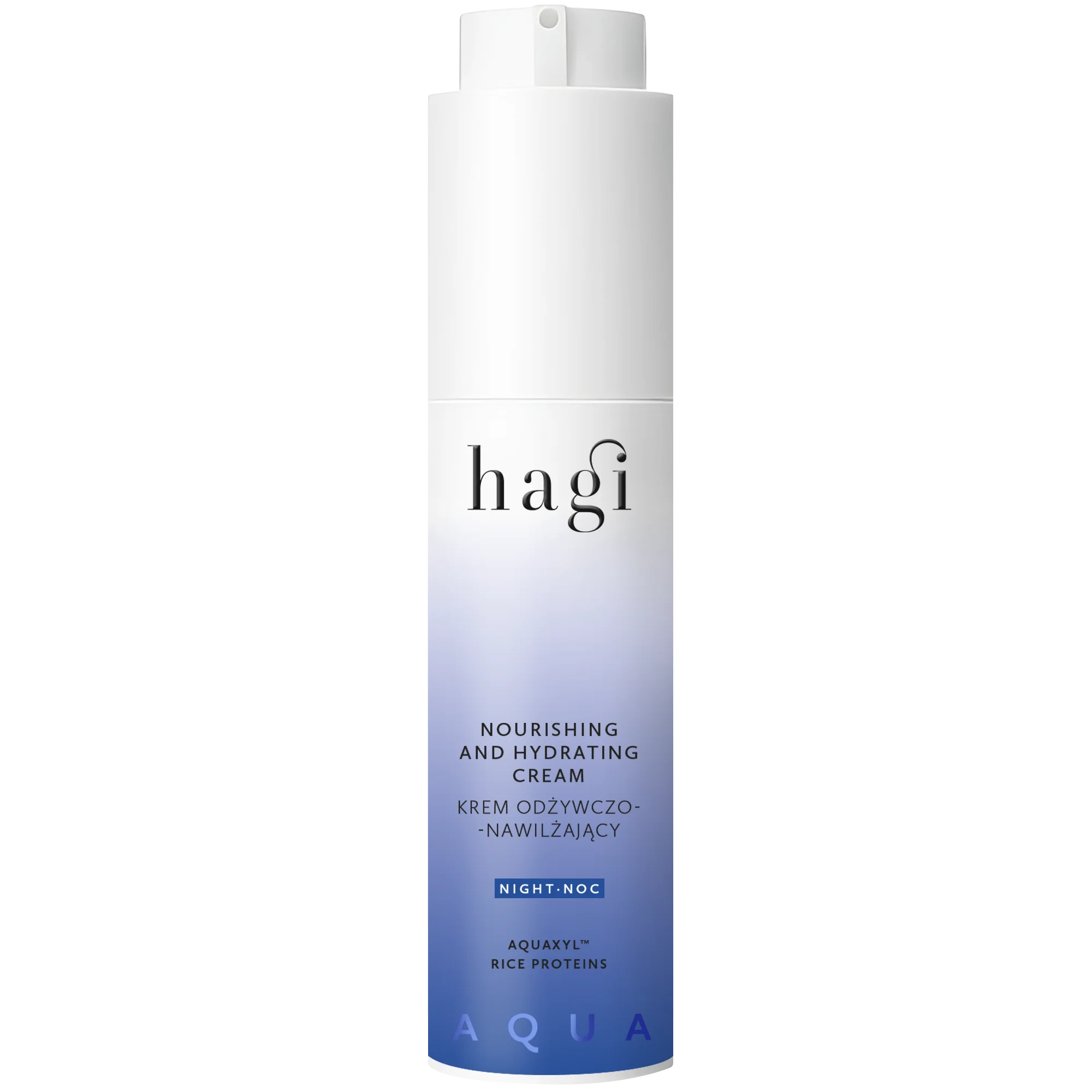 Hagi Aqua Zone krem odżywczo-nawilżający na noc cera wymagająca regeneracji, 50 ml
