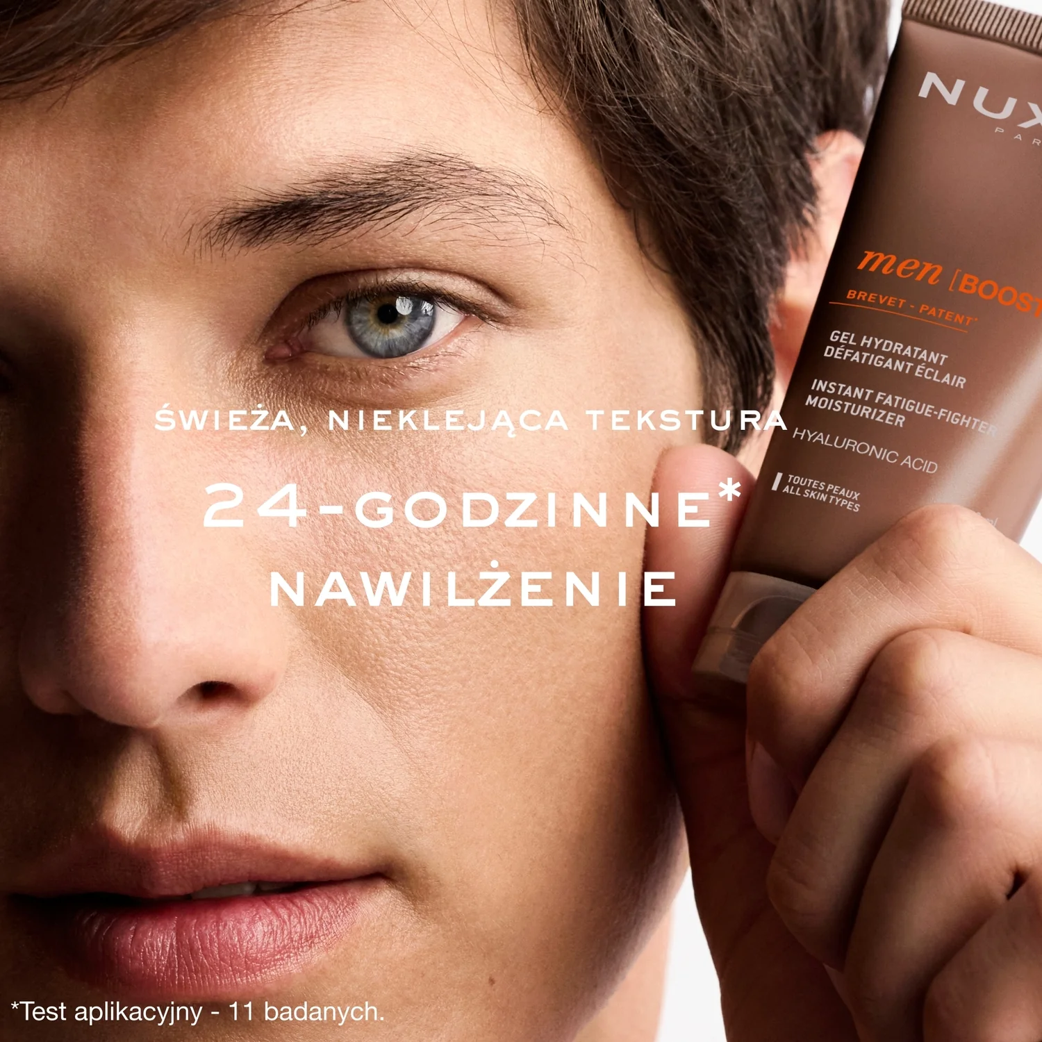 Nuxe Men Boost Zestaw serum, 30 ml + żel, 50 ml + żel pod prysznic, 100 ml + kosmetyczka