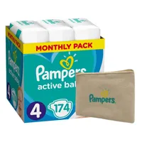 Pampers Active Baby 4 (9-14 kg) 174 szt.
