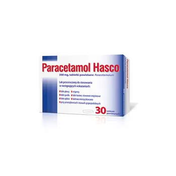 Paracetamol Hasco, 500 mg, 30 tabletek powlekanych 
