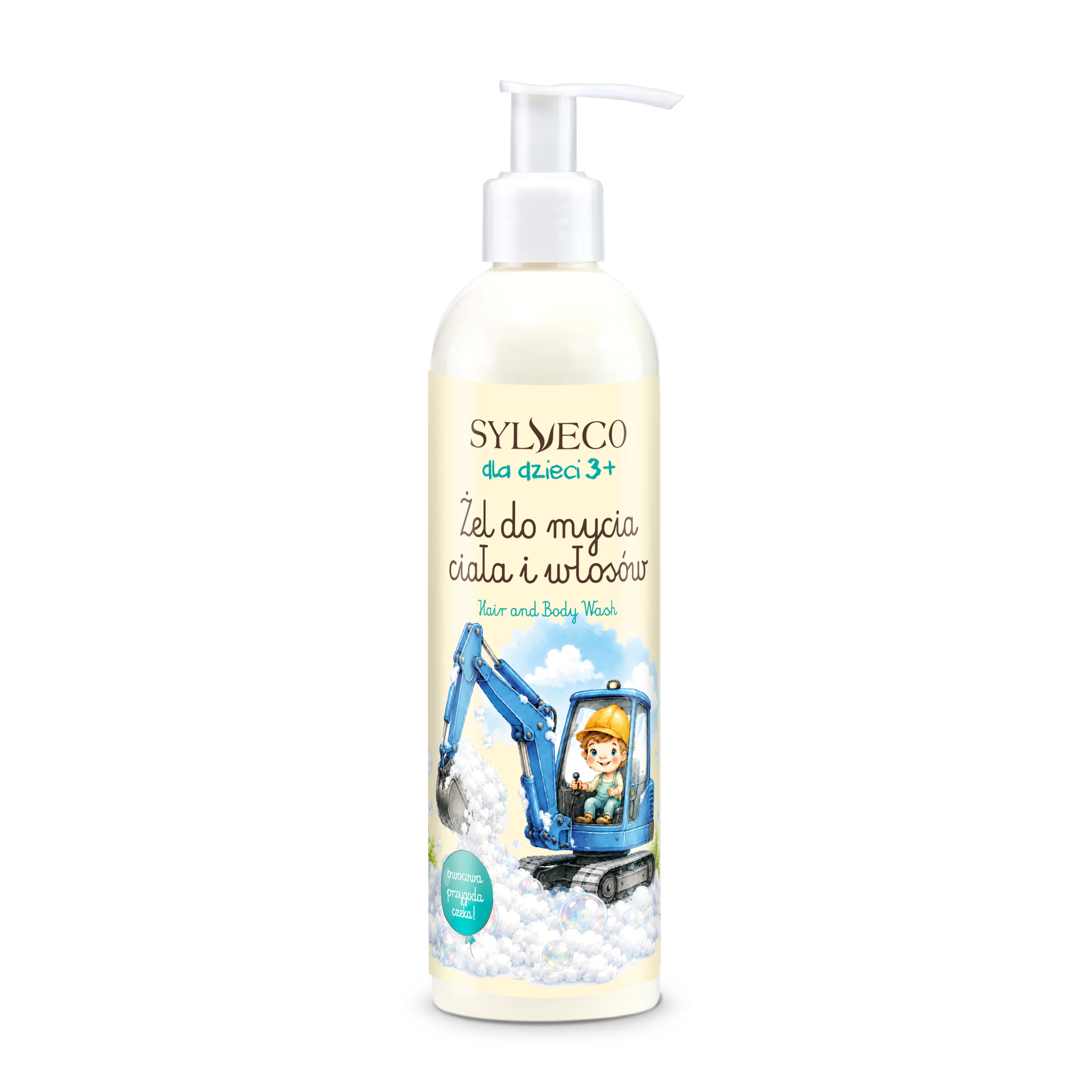 Sylveco dla dzieci 3+ owocowy żel do mycia ciała i włosów, 300 ml