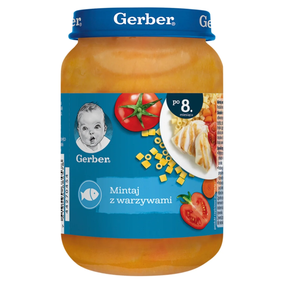 Gerber obiadek smakowita rybka z warzywami po 8 miesiącu, 190 g
