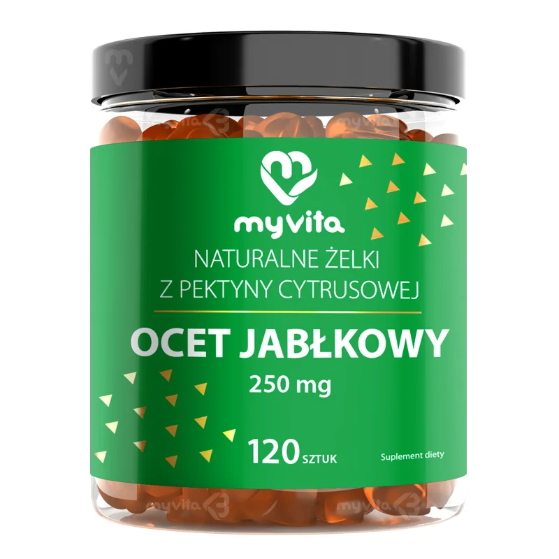 MyVita Ocet jabłkowy żelki, 120 szt.