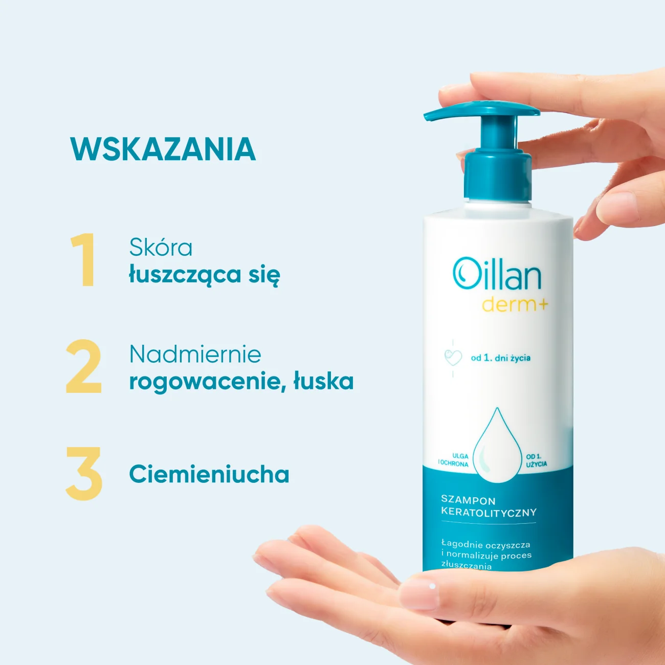 Oillan Derm+ Szampon kreatolityczny, 180 ml