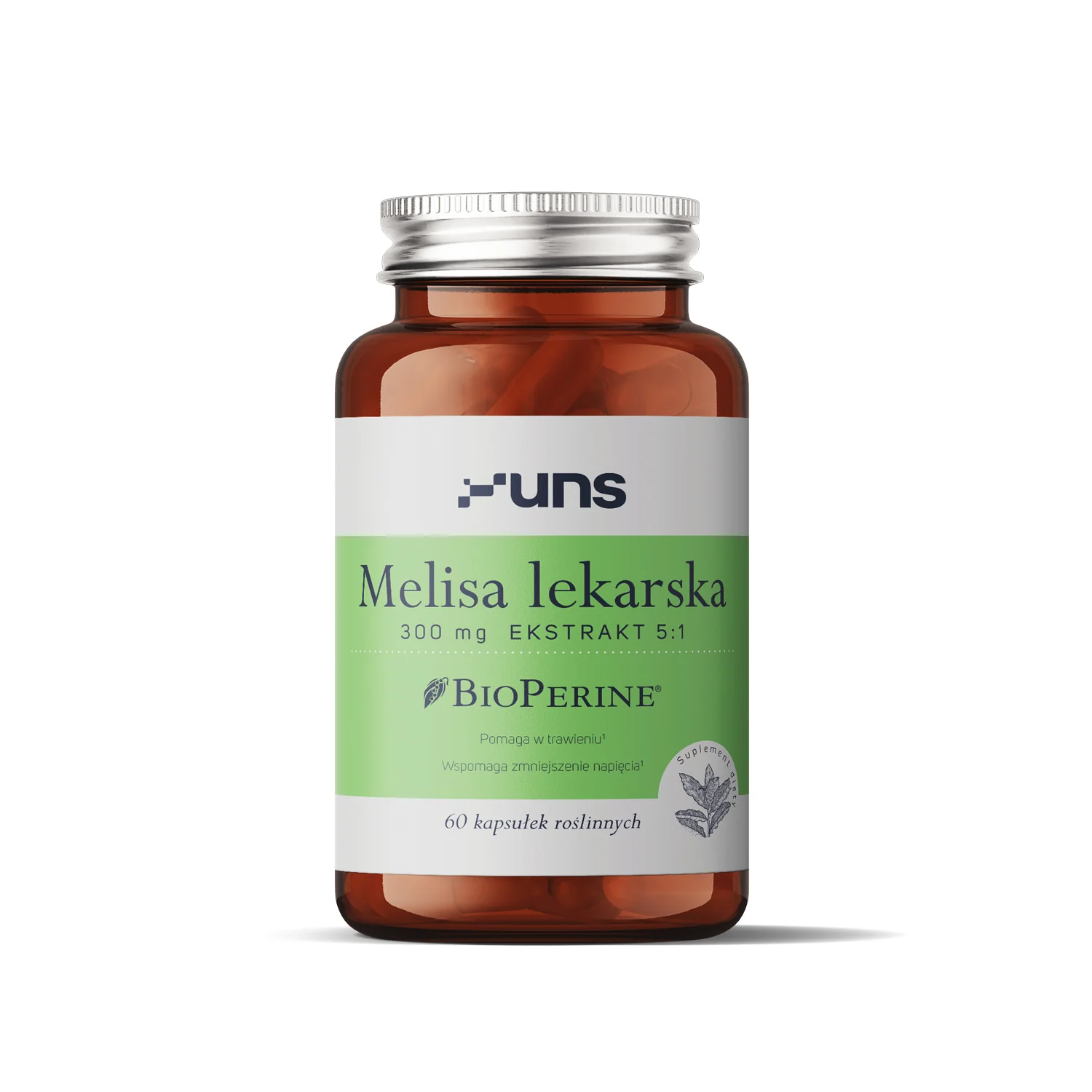 UNS Melisa lekarska + BioPerine® 60 kapsułek wege