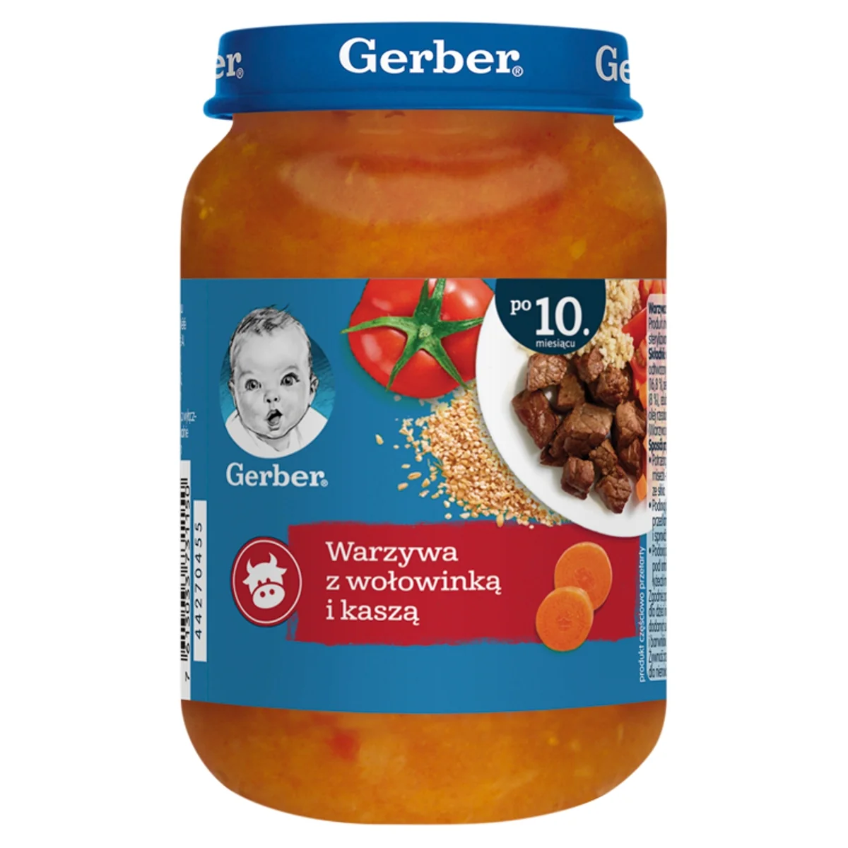 Gerber obiadek wołowinka po staropolsku z kaszą dla dzieci powyżej 10 miesiąca życia, 190 g