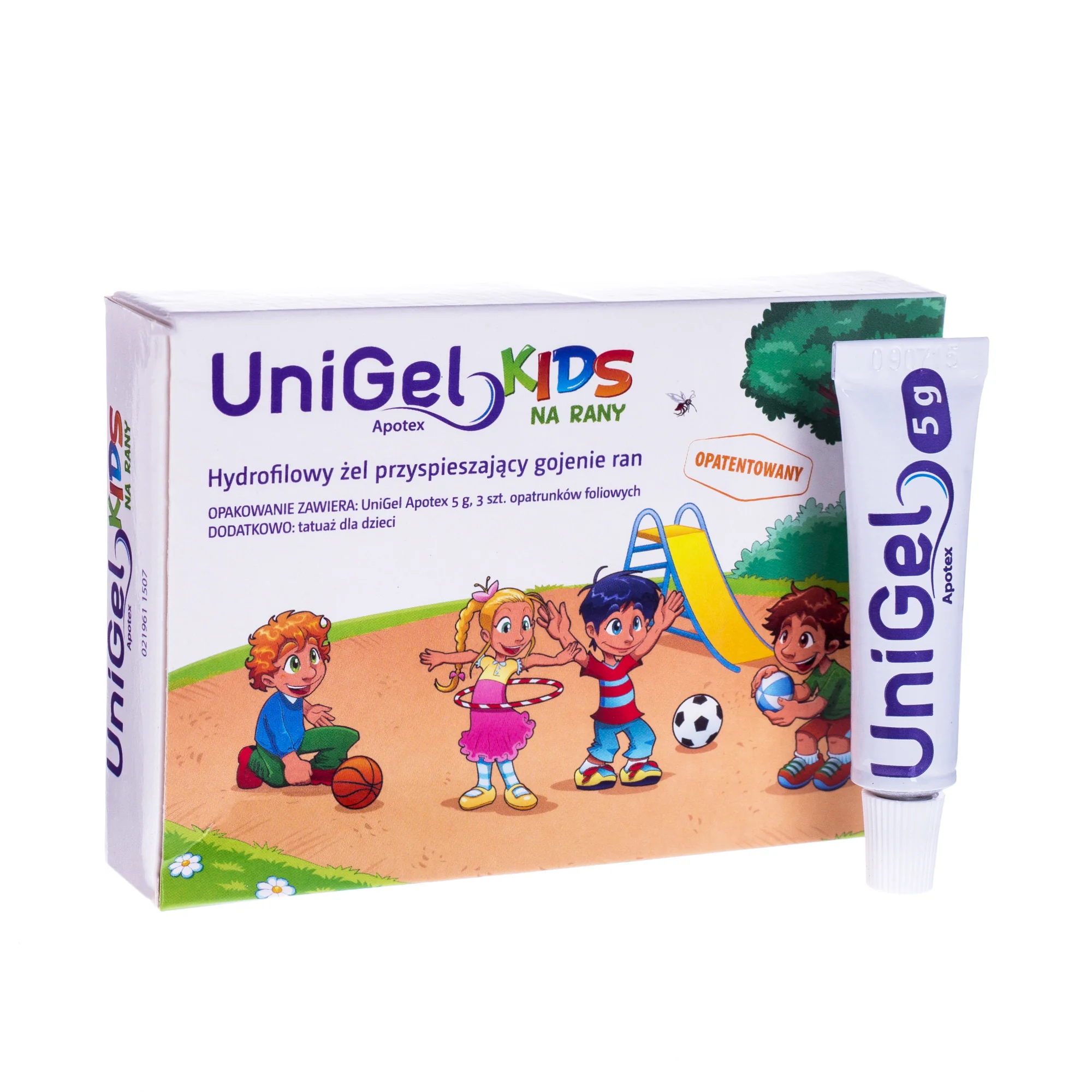 UniGel Apotex Kids żel przyspieszający gojenie ran, 5 g