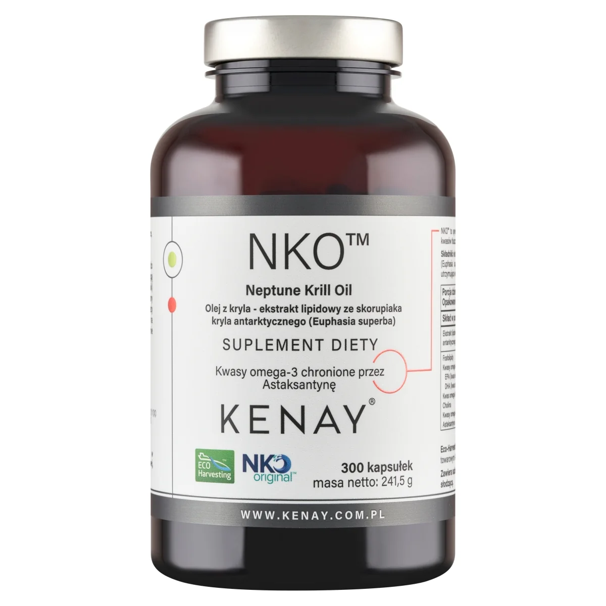 KenayAG NKO Neptun Krill Oil olej z kryla, 300 kapsułek