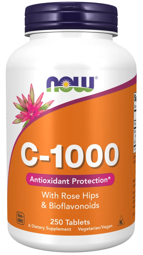 Now Foods Witamina C 1000 mg z dziką różą i bioflawnoidami 250 tabletek