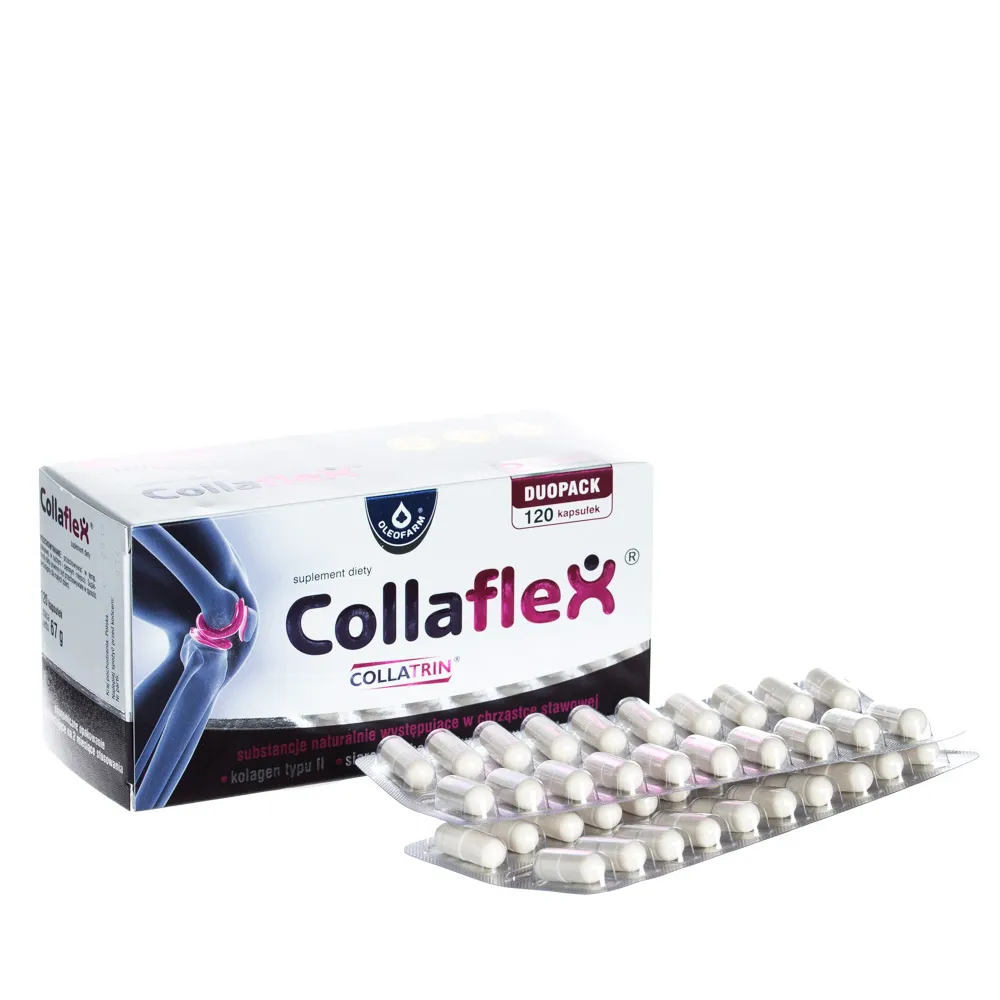 Collaflex, kolagen typu II, 120 kapsułek 