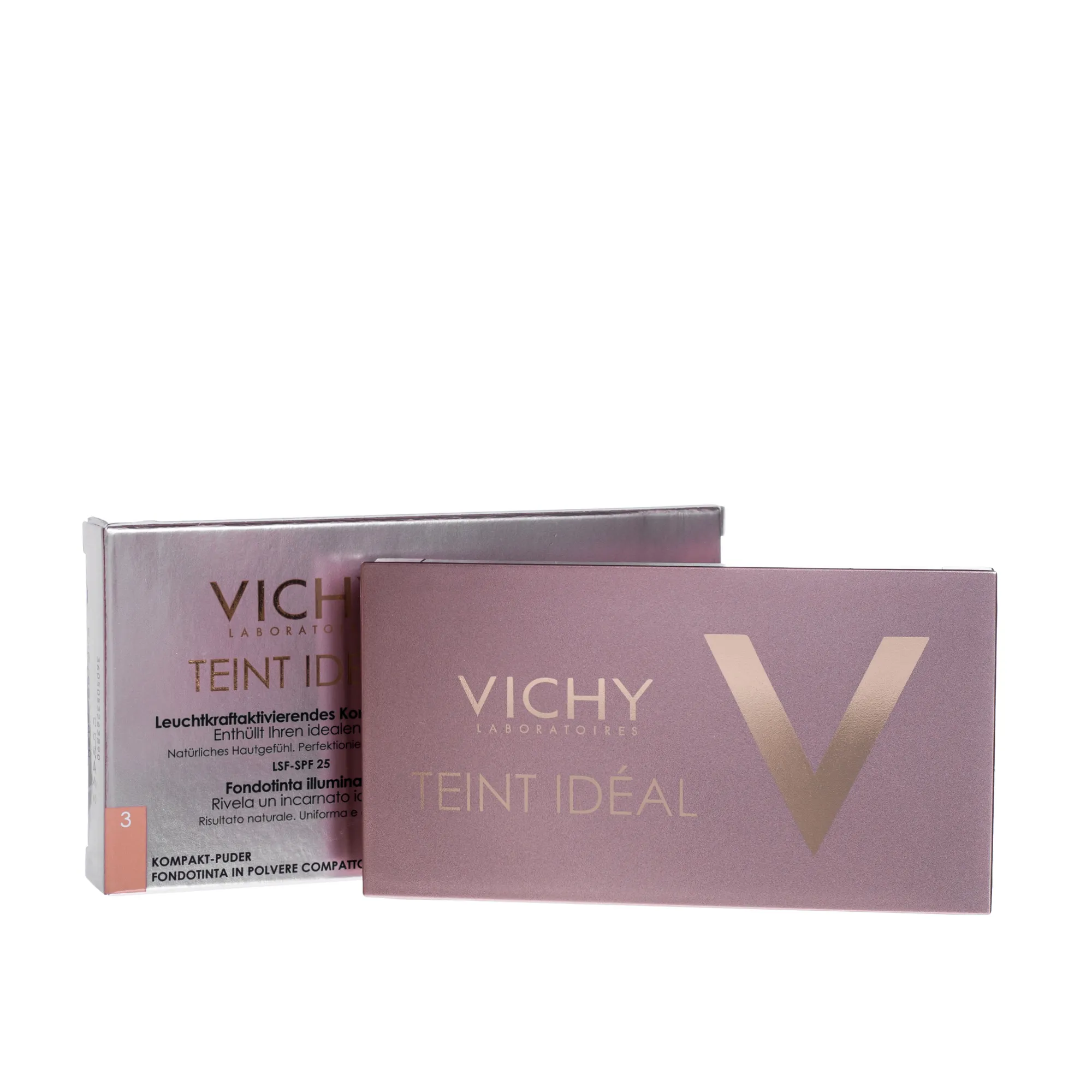 Vichy Teint Ideal Compact, podkład rozświetlający w kompakcie SPF 25, odcień 3 Tan, 9,5 g 