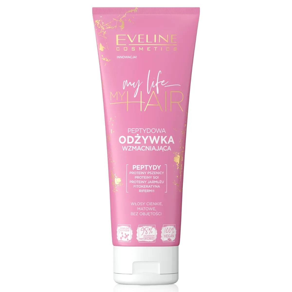 Eveline Cosmetics My Life My Hair peptydowa odżywka wzmacniająca, 250 ml