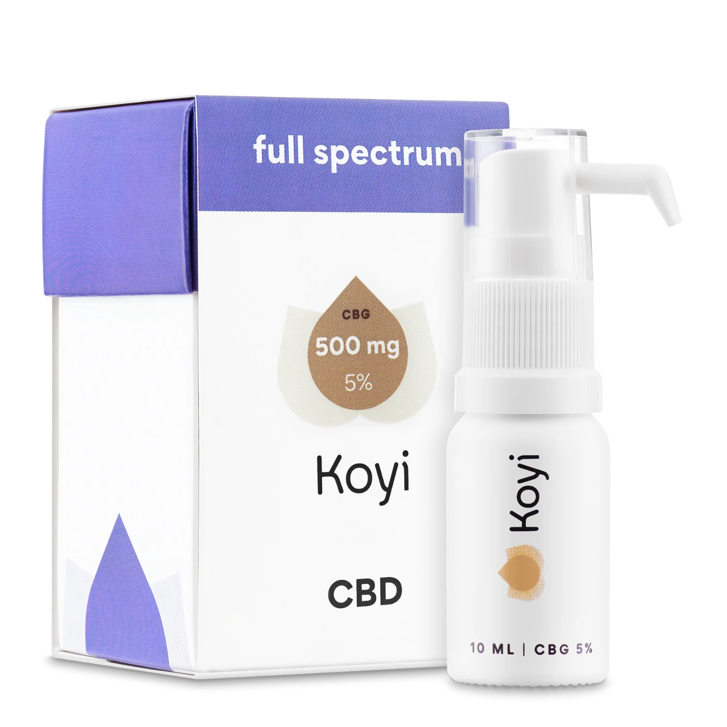 Koyi Olejek konopny CBG 5% i CBD 2,5% 10 ml