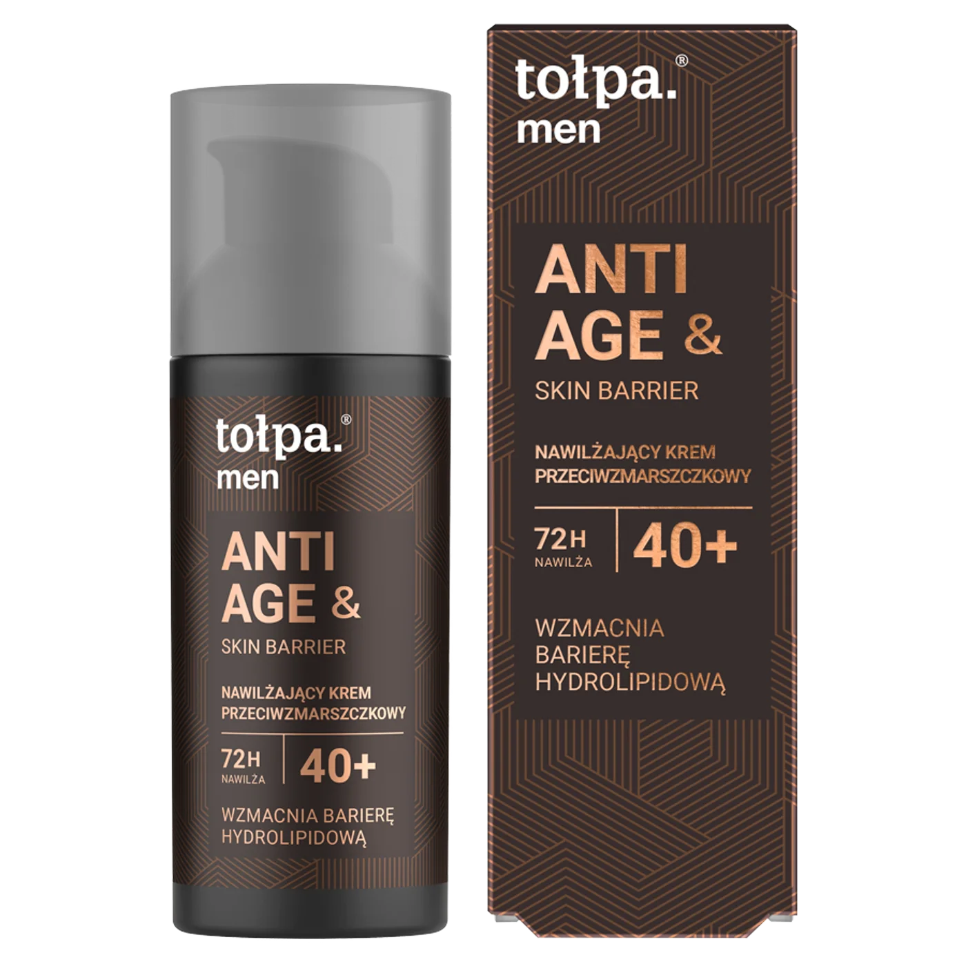 Tołpa Men Anti Age & Skin Barrier nawilżający krem przeciwzmarszczkowy 40+, 50 ml