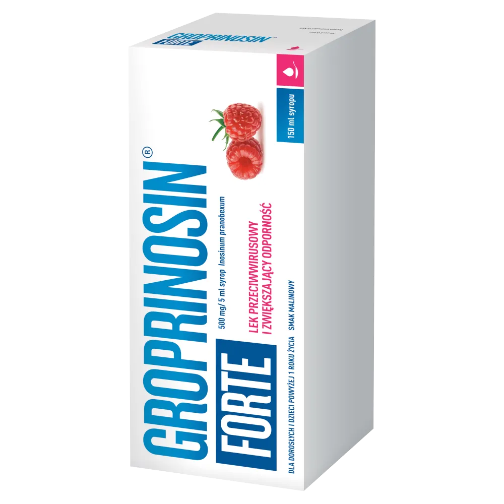Groprinosin Forte, 500 mg/ 5 ml, syrop, 150 ml