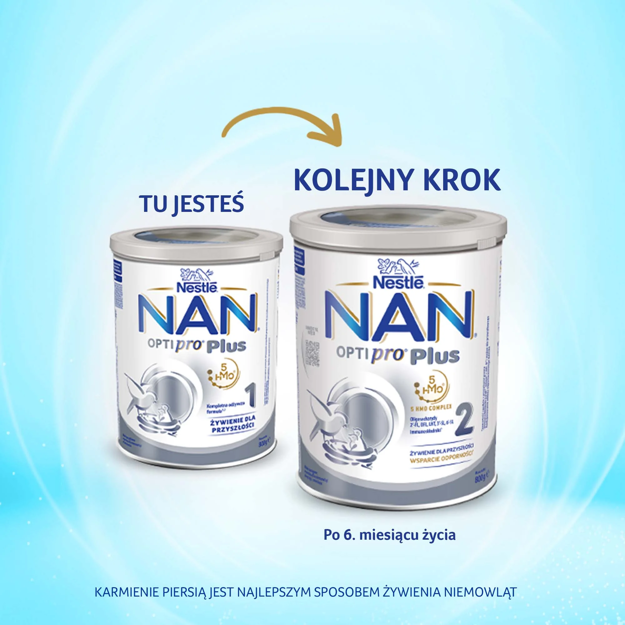 Nestle Nan Optipro Plus 1 HM-O mleko początkowe, 800 g