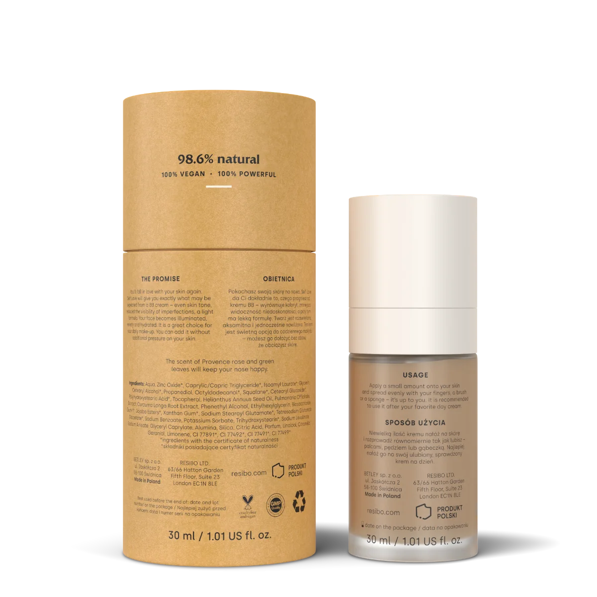 Resibo Self Love krem BB sunny beige, 30 ml